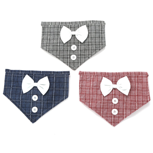 Plaid with White Bowtie