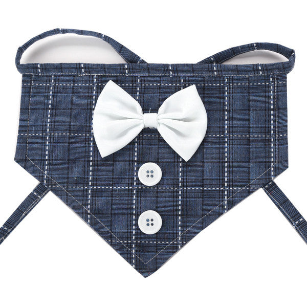 Plaid with White Bowtie
